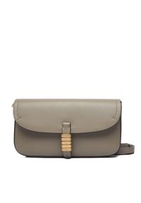 Pinko - PINKO Torebka Saddle Flat AI 25-26 PCPL 105349 A1ZX Szary. Kolor: szary. Materiał: skórzane