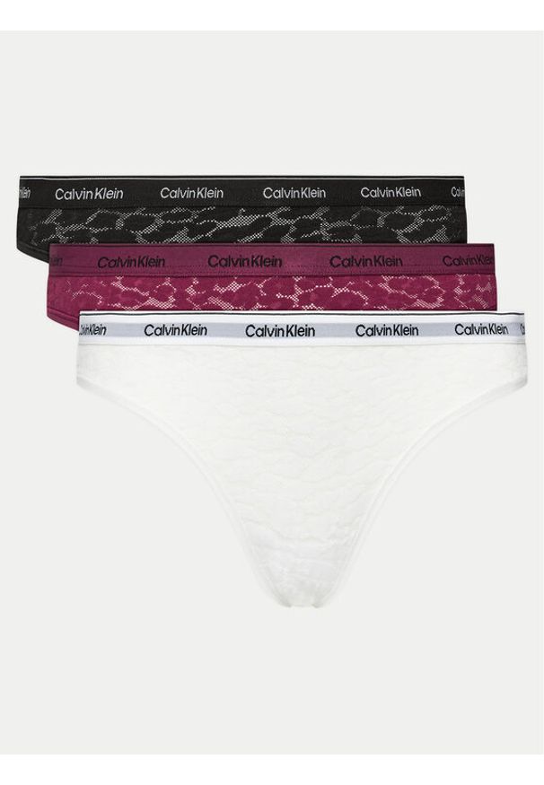 Calvin Klein Underwear Komplet 3 par fig klasycznych 000QD5069E Kolorowy. Materiał: syntetyk. Wzór: kolorowy