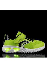 Geox Sneakersy J Assister Boy J45DZC 014CE C3707 D Zielony. Kolor: zielony. Materiał: mesh, materiał #2