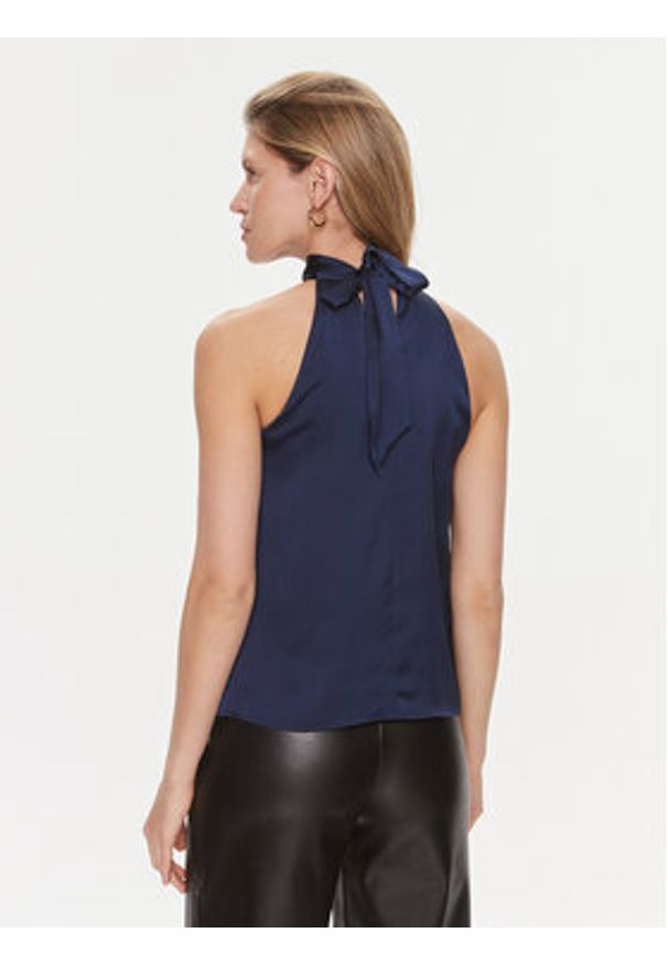 Marciano Guess Bluzka Ethereal 4RGH17 7008A Granatowy Regular Fit. Kolor: niebieski. Materiał: syntetyk