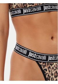 Just Cavalli Komplet 3 par stringów 78PAJU01 CJUT3 Brązowy. Kolor: brązowy. Materiał: bawełna #6