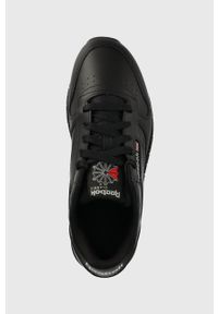 Reebok Classic sneakersy skórzane GY0955 kolor czarny GY0955.100008494-CBL/CBL/PR. Nosek buta: okrągły. Zapięcie: sznurówki. Kolor: czarny. Materiał: skóra. Model: Reebok Classic #5