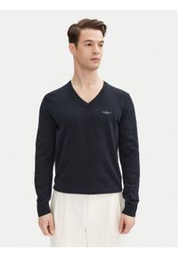 Aeronautica Militare Sweter 251MA1504L506 Granatowy Regular Fit. Kolor: niebieski. Materiał: bawełna #1