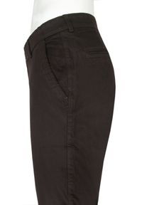 Męskie Spodnie Chinos marki Rigon – Bawełna z Elastanem – Slim Fit - Brązowe. Kolor: brązowy, wielokolorowy, beżowy. Materiał: bawełna, elastan #3