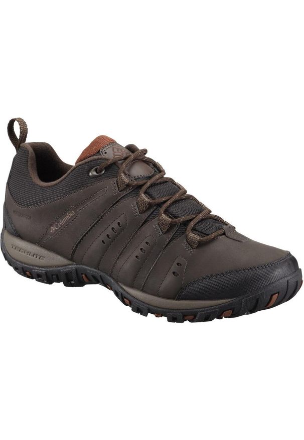 columbia - Buty Trekkingowe Męskie Columbia Woodburn II Waterproof. Kolor: brązowy