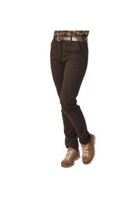 TAGART - Spodnie outdoorowe damskie myśliwskie Tagart Tina Brown elastyczne. Kolor: brązowy