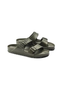 Klapki damskie Birkenstock Arizona Birkoflor. Kolor: zielony. Materiał: syntetyk, materiał