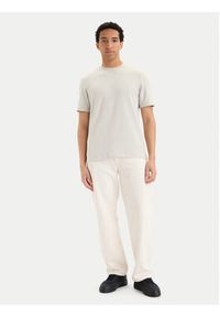 Calvin Klein T-Shirt LV04LC241G Beżowy jasny Regular Fit. Kolor: beżowy. Materiał: bawełna #3