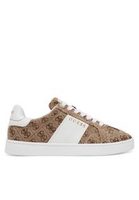 Guess Sneakersy FLJRO5 FAL12 Brązowy. Kolor: brązowy. Materiał: materiał