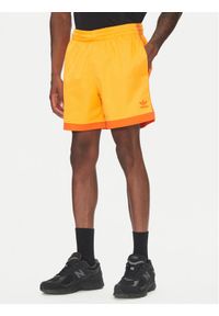 Adidas - adidas Szorty sportowe Mock Eyelet JP1103 Żółty Regular Fit. Kolor: żółty. Materiał: syntetyk. Styl: sportowy