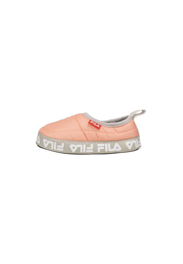 Kapcie dziecięce Fila Jr Comfider Pale Rosette Pink. Kolor: wielokolorowy, pomarańczowy, różowy. Materiał: polar, syntetyk, guma. Sport: turystyka piesza