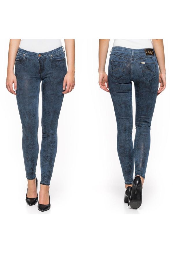 Lee - SPODNIE DAMSKIE LEE SKIN TO SKIN BLACK FOIL L528WSSY