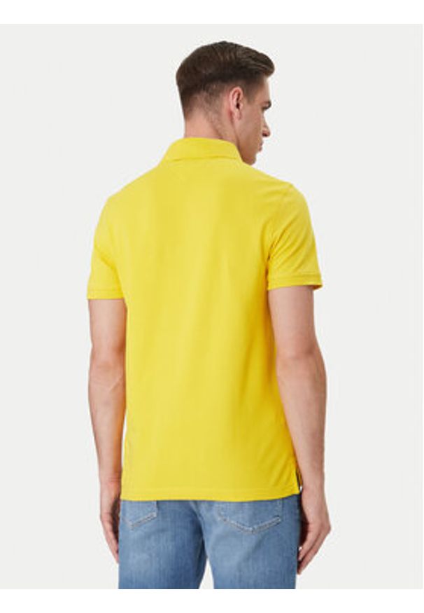 TOMMY HILFIGER - Tommy Hilfiger Polo 1985 MW0MW17770 Żółty Regular Fit. Typ kołnierza: polo. Kolor: żółty. Materiał: bawełna