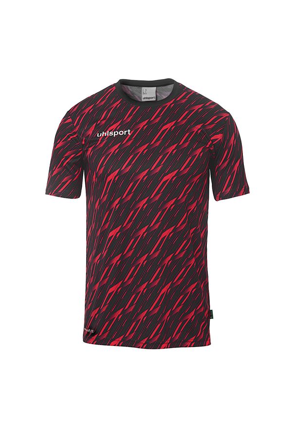 UHLSPORT - Koszulka dla dzieci Uhlsport Progressive 28. Kolor: czerwony, czarny, wielokolorowy. Materiał: tkanina. Wzór: nadruk. Sport: piłka nożna