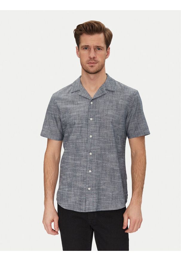 Blend Koszula 20717676 Niebieski Regular Fit. Kolor: niebieski. Materiał: bawełna