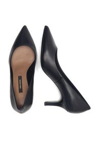 Gino Rossi - GINO ROSSI Czółenka V255-03 Czarny. Kolor: czarny. Materiał: skóra. Obcas: na szpilce #6