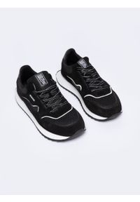 Big-Star - Sneakersy męskie z zamszowymi wstawkami czarne NN174321 906. Kolor: czarny. Materiał: zamsz. Sport: fitness #7