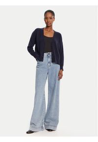 Marella Kardigan Chicco 2523346044 Granatowy Loose Fit. Kolor: niebieski. Materiał: kaszmir #5