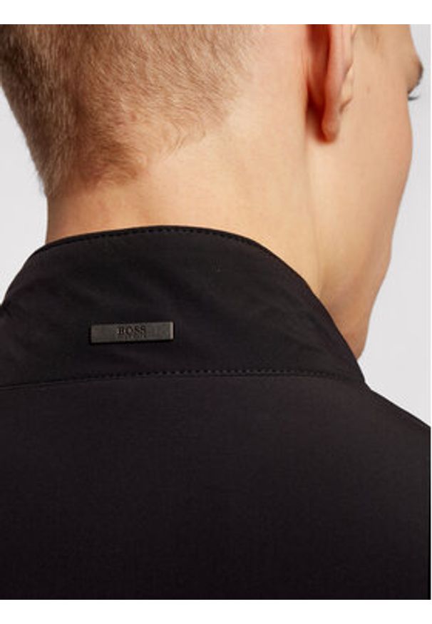 BOSS - Boss Płaszcz przejściowy Deean 50450011 Czarny Slim Fit. Kolor: czarny. Materiał: syntetyk