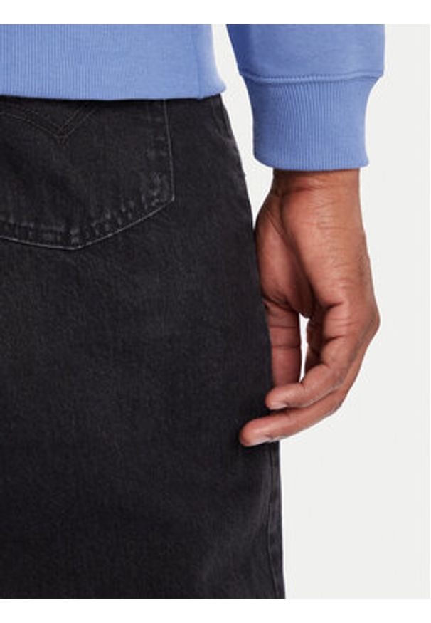 Tommy Jeans Bluza DM0DM20742 Niebieski Relaxed Fit. Kolor: niebieski. Materiał: bawełna