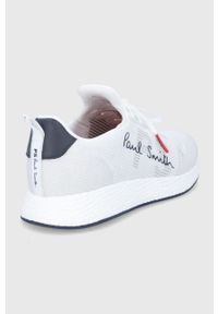 PS PAUL SMITH - PS Paul Smith buty kolor biały. Nosek buta: okrągły. Zapięcie: sznurówki. Kolor: biały. Materiał: materiał, guma, włókno #2