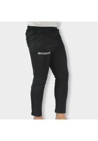 Pantalony Treningowe Givova 4XL dla Mężczyzn - Oddychające i Wygodne. Kolor: czarny. Materiał: poliester. Sport: piłka nożna