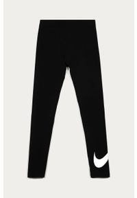 Nike Kids - Legginsy dziecięce 122-166 cm. Kolor: czarny. Materiał: bawełna, materiał, dzianina, elastan. Wzór: nadruk #1