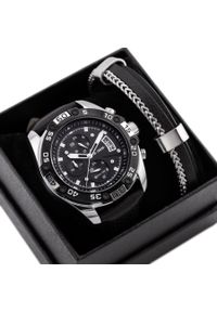 Paul Lorens - KOMPLET PREZENTOWY MĘSKI PAUL LORENS - Zegarek + Bransoletka (zg375e) #1