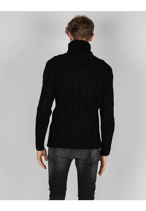 Xagon Man Sweter "Turtleneck" | A21081J10301 | Mężczyzna | Czarny. Okazja: na co dzień. Typ kołnierza: golf. Kolor: czarny. Materiał: wełna, akryl. Styl: casual