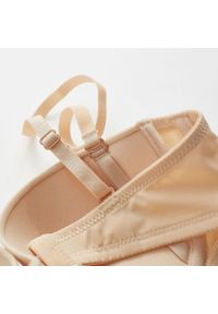 Intica - Biustonosz balkonetka gładki niewidoczny pod ubraniem Cymbre. Kolor: biały. Materiał: skóra. Wzór: gładki #6