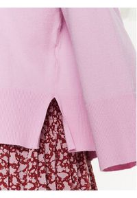 Moss Copenhagen Sweter Dalinda 17430 Różowy Relaxed Fit. Kolor: różowy. Materiał: wiskoza