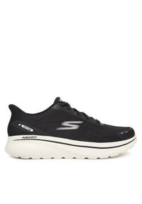 skechers - Skechers Sneakersy Go Walk Arch Fit N-Joy 217075 BKW Czarny. Kolor: czarny. Materiał: materiał