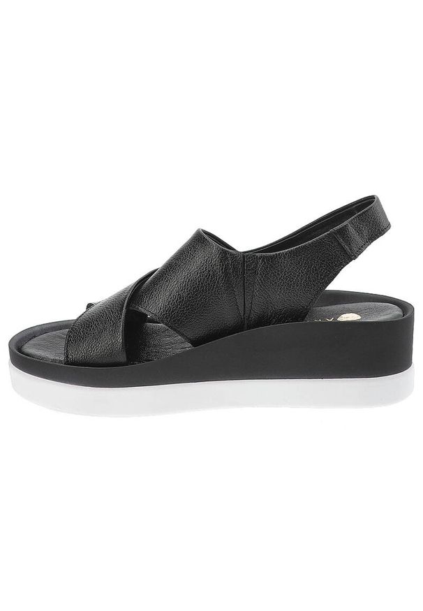 Czarne Sandały Armodo Wygodne Wsuwane Obuwie Damskie. Zapięcie: bez zapięcia. Kolor: czarny. Styl: elegancki