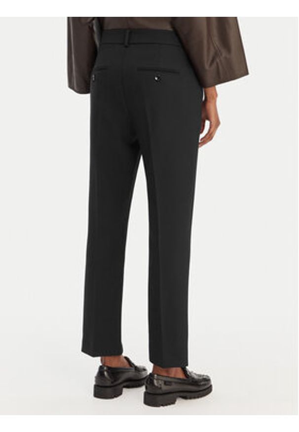 Weekend Max Mara Spodnie materiałowe Rana 2615131021 Czarny Slim Fit. Kolor: czarny. Materiał: syntetyk