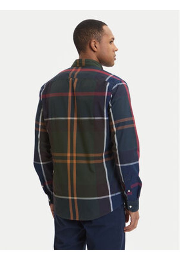 Barbour Koszula Harris MSH5071TN11 Zielony Tailored Fit. Kolor: zielony. Materiał: bawełna