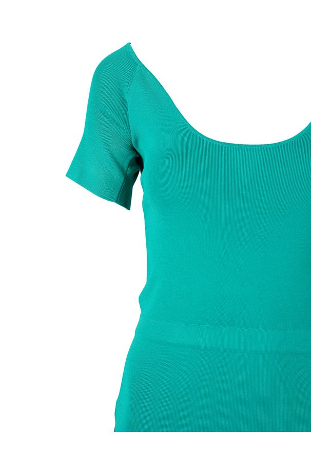 Patrizia Pepe Sukienka | 8A1106/K080 | Kobieta | Zielony. Okazja: na co dzień. Kolor: zielony. Materiał: poliamid, wiskoza. Typ sukienki: proste, dopasowane. Styl: klasyczny, elegancki, casual