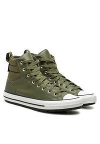 Converse Trampki Chuck Taylor All Star Berkshire Boot Water-Repellent A08563C Zielony. Kolor: zielony. Materiał: skóra