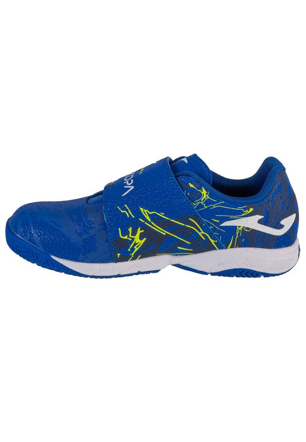 Buty treningowe dla dzieci Joma Super Copa. Zapięcie: rzepy. Kolor: niebieski. Materiał: materiał, syntetyk. Szerokość cholewki: normalna