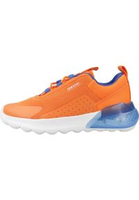 Tenisówki Geox Model J Activart Illuminus Kolor Pomarańczowy. Okazja: na co dzień. Kolor: pomarańczowy. Materiał: tkanina