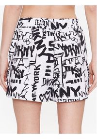 DKNY Szorty piżamowe YI3522629 Biały Regular Fit. Kolor: biały. Materiał: bawełna