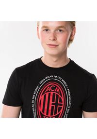 AC MILAN - Koszulka z logo AC Milan dla dorosłych. Kolor: czarny. Sport: piłka nożna #1