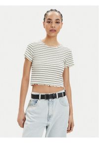 only - ONLY T-Shirt Anits 15253651 Écru Regular Fit. Materiał: bawełna, syntetyk #1