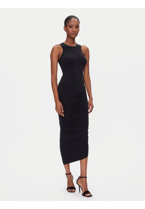 Wolford Sukienka koktajlowa Crescent Drape 57183 Czarny Slim Fit. Kolor: czarny. Materiał: syntetyk. Styl: wizytowy