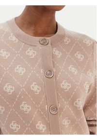 Guess Kardigan W4BR0D Z3JD2 Beżowy Regular Fit. Kolor: beżowy. Materiał: syntetyk #5