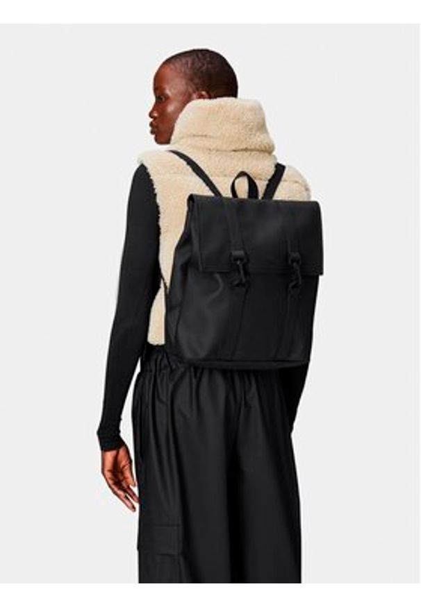 Rains Plecak MSN Bag Mini W3 13310 Czarny. Kolor: czarny. Materiał: materiał