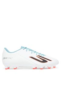 skechers - Skechers Buty do piłki nożnej Academy Ag 252120 WTQP Biały. Kolor: biały. Materiał: skóra