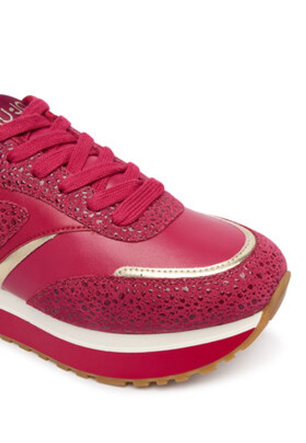 Liu Jo Sneakersy Maxi Wonder 97 BA6007 PX808 Różowy. Kolor: różowy. Materiał: skóra