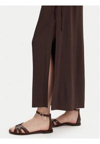 Max Mara Beachwear Sukienka letnia 2516621049650 Brązowy Regular Fit. Kolor: brązowy. Materiał: wiskoza. Sezon: lato #2