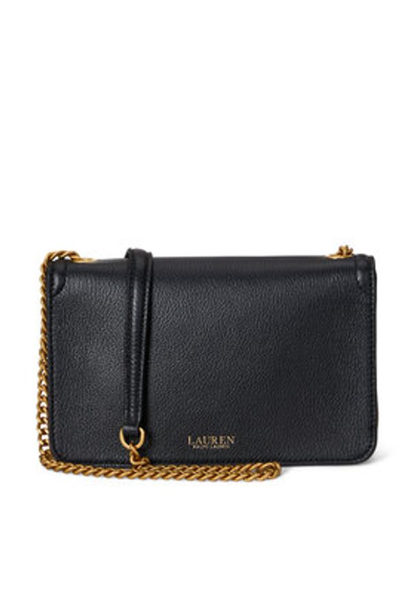 Lauren Ralph Lauren - LAUREN RALPH LAUREN Torebka 432977374001 Czarny. Kolor: czarny. Materiał: skórzane