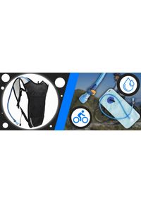 Retoo PLECAK ROWEROWY Z BUKŁAKIEM 2L TURYSTYCZNY LEKKI CZARNY. Kolor: czarny #1